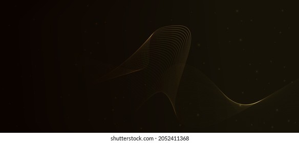 Abstrakte Wellen, Gelb, Gold, Farbverlauf-Hintergrund