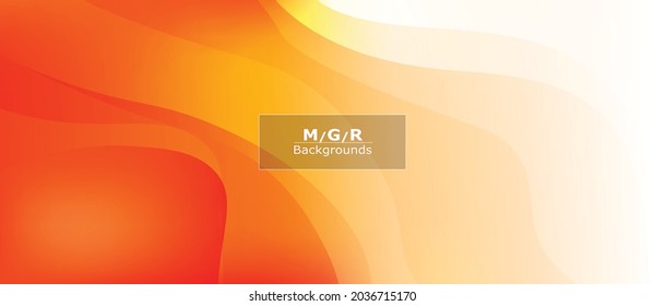 fondo de onda abstracto amarillo y naranja