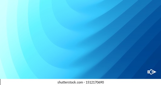 Abstract waved background with layers. Trendy covers design. Vector illustration in modern art style.