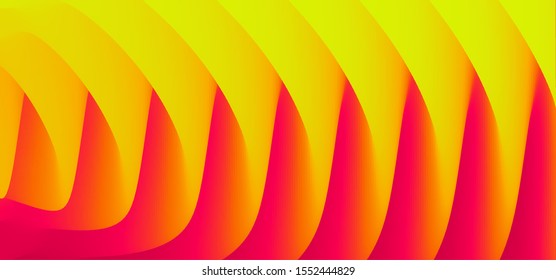 Abstract waved background with layers. Trendy covers design. Vector illustration in modern art style.