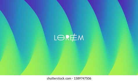 Abstract waved background with layers. Trendy covers design. Vector illustration in modern art style.