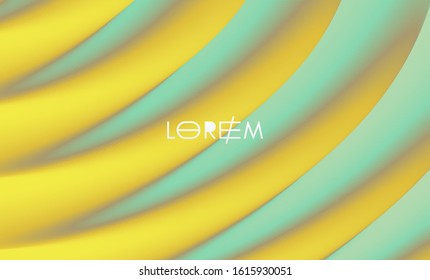Abstract waved background with layers. Trendy covers design. Vector illustration in modern art style.