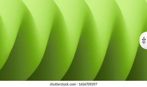 Abstrakter, gewellter Hintergrund mit Schichten. Trendy Covers Design. Vektorillustration im modernen Kunststil.