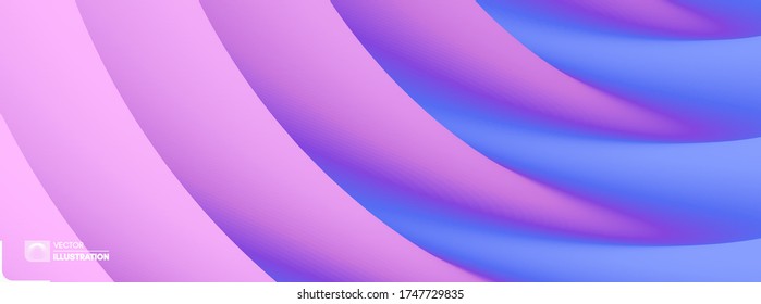 Abstrakter, gewellter Hintergrund mit Schichten. Trendy Covers Design. Vektorgrafik im modernen Kunststil.