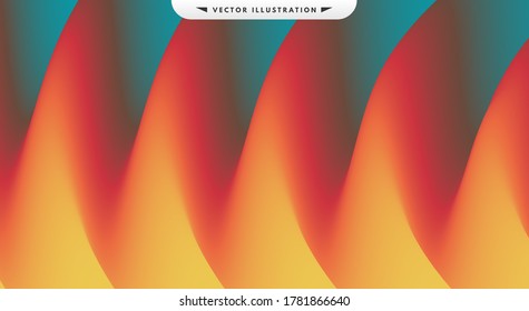Abstract waved background with layers. Trendy covers design. Vector illustration in modern art style.