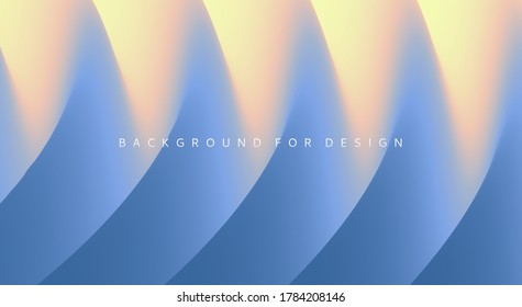 Abstract waved background with layers. Trendy covers design. Vector illustration in modern art style.