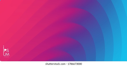Abstract waved background with layers. Trendy covers design. Vector illustration in modern art style.