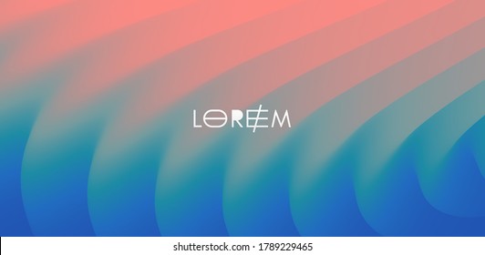 Abstract waved background with layers. Trendy covers design. Vector illustration in modern art style.