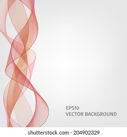 Abstract waved line background