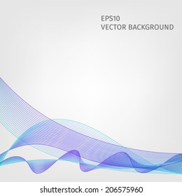 Abstract waved line background