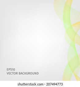 Abstract waved line background