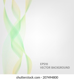 Abstract waved line background