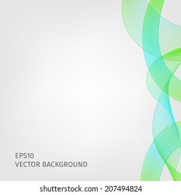 Abstract waved line background