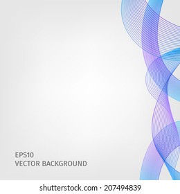 Abstract waved line background
