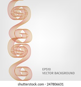 Abstract waved line background