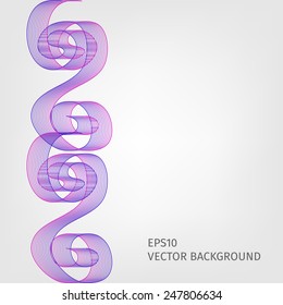 Abstract waved line background