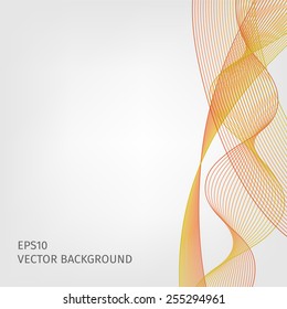 Abstract waved line background