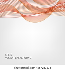 Abstract waved line background
