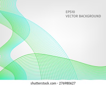 Abstract waved line background