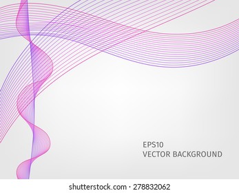 Abstract waved line background