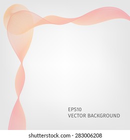 Abstract waved line background