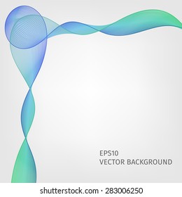 Abstract waved line background