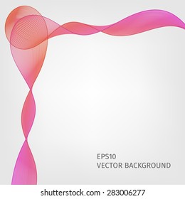 Abstract waved line background