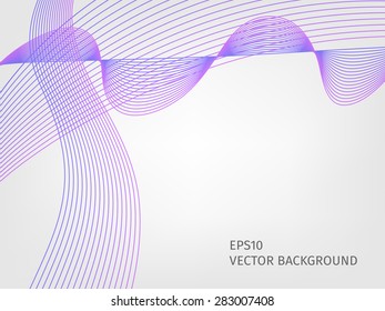 Abstract waved line background