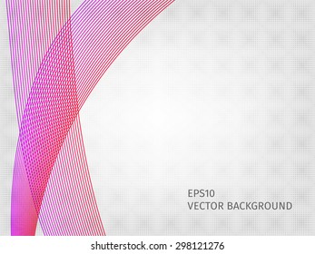 Abstract waved line background