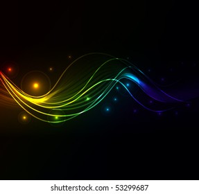 abstract wave,eps10 format