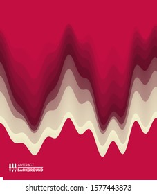 Abstract waveform background. 3d technology style. Vector illustration with sound waves.