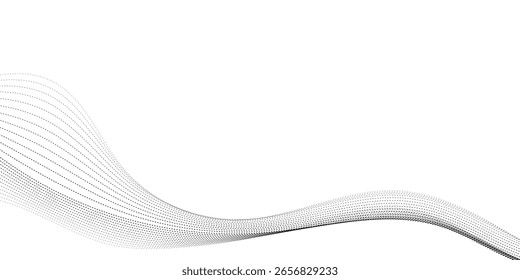 Remolinos de punto de forma de onda Abstractas en blanco	