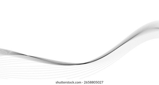 Remolinos de punto de forma de onda Abstractas en blanco	