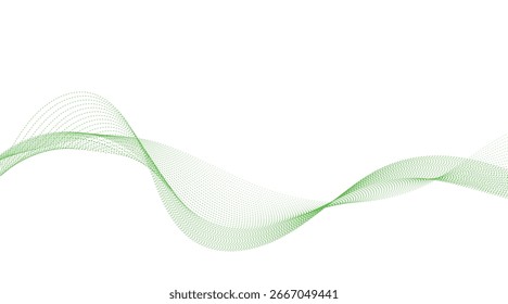 Abstract Waveform Elegant Line Art