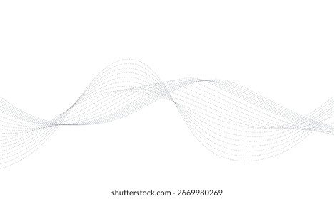 Forma de onda Abstractas Elegant Line Art