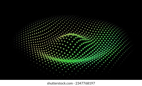Abstract waveform net pulsating hole dots nodes banner resilience energy power big data technology