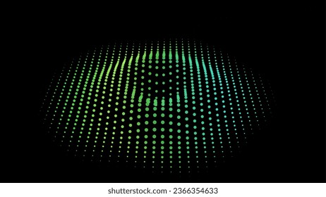 Abstract waveform net pulsating hole dots nodes banner resilience energy power big data technology