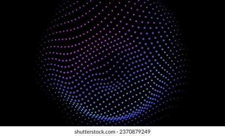 Abstract waveform net pulsating hole dots nodes banner resilience energy power big data technology