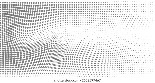 Abstractas Fondo punteado con patrón circular de semitono moderno