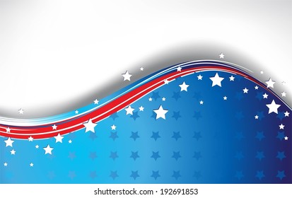 Usa Flag Theme Background Place Your Stock Vector (Royalty Free ...