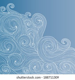 Abstract waves background