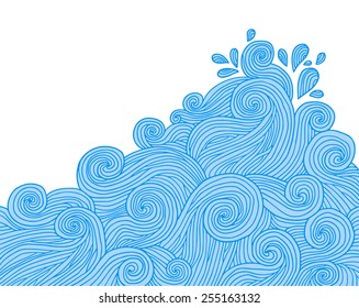 Abstract waves background