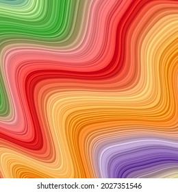 El fondo de las ondas abstractas. Fondo asombroso en colores multicolores. Vector EPS10.