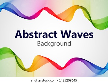 Abstract waves background for brochures and flyers design. The template is ideal also for business cards, advertisement, posters and presentations.