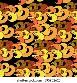 Abstract waves background. Colorful Vector seamless pattern.