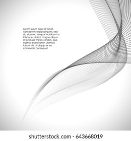 Abstract wave's background. Design illustration