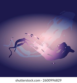 Abstract Waves Background. Digital Web Banner Design
