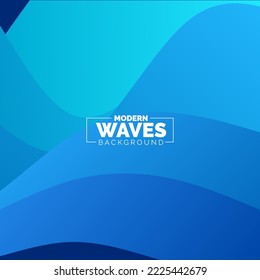 Abstract Waves background. Dynamic shapes composition