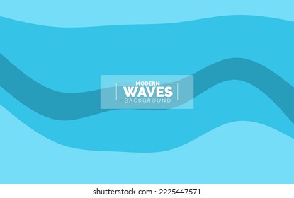 Abstract Waves background. Dynamic shapes composition