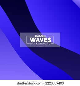Abstract Waves background. Dynamic shapes composition